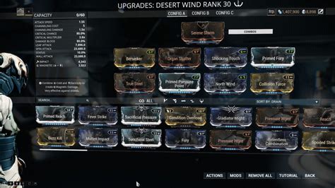 desert wind build warframe